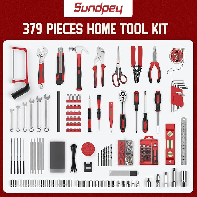 Sundpey™ 208-Piece Home &amp; Auto Tool Kit