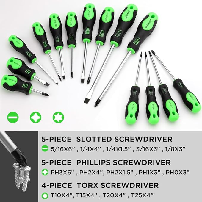 MaxDrive™ 90-Piece Magnetic Screwdriver & Bit Set