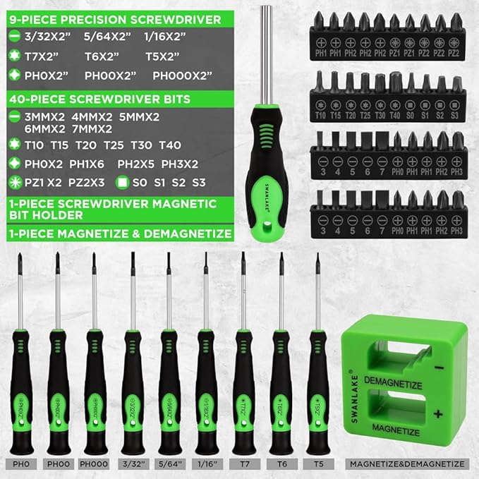 MaxDrive™ 90-Piece Magnetic Screwdriver & Bit Set
